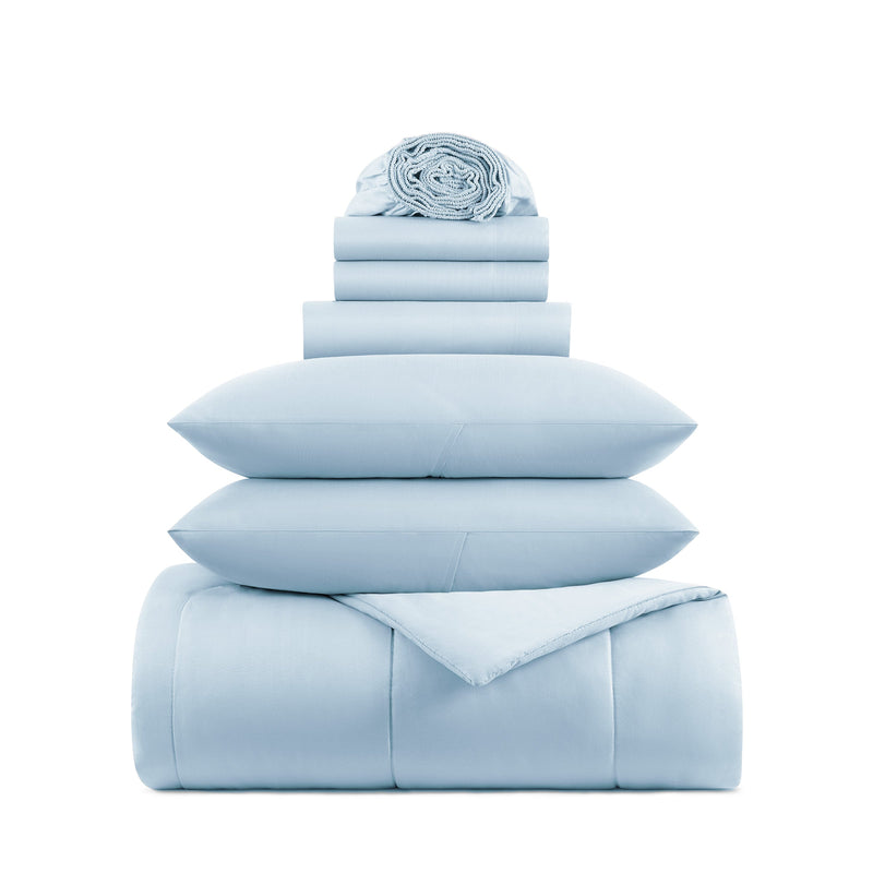 Arkwright Home Family Essentials Bed in Bag 7PC - King - Blue (P-BIAB-KG-BL) 1/EA