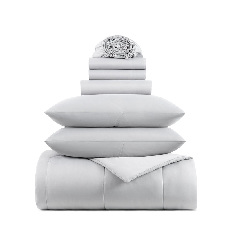 Arkwright Home Family Essentials Bed in Bag 7PC - Full/Queen - Grey (P-BIAB-FQ-GY) 1/EA