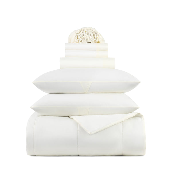 Arkwright Home Family Essentials Bed in Bag 7PC - Full/Queen - White (P-BIAB-FQ-WH) 1/EA