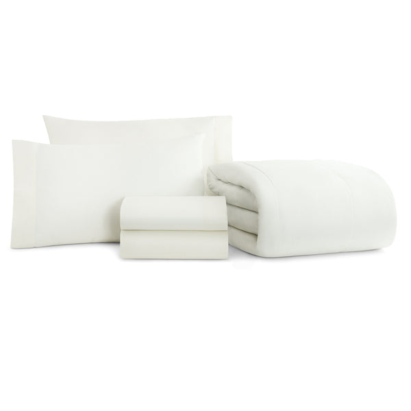Arkwright Home Family Essentials Bed in Bag 5PC - TWIN - White (P-BIAB-TW-WH) 1/EA