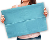 Adenna® Patient Bibs/Lap Cloths, 3-Ply, 18"x13", 125/Bag, 4 Bags/Case, Blue (HOSBIB741B) Case of 500