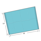 Adenna® Patient Bibs/Lap Cloths, 3-Ply, 18"x13", 125/Bag, 4 Bags/Case, Blue (HOSBIB741B) Case of 500