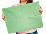 Adenna® Patient Bibs/Lap Cloths, 3-Ply, 18"x13", 125/Bag, 4 Bags/Case, Green (HOSBIB743G) Case of 500