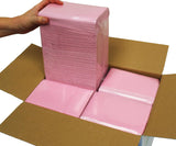 Adenna® Patient Bibs/Lap Cloths, 3-Ply, 18"x13", 125/Bag, 4 Bags/Case, Pink (HOSBIB744P) Case of 500