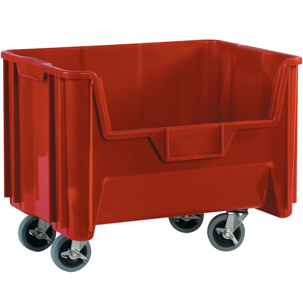 19 7/8 x 15 1/4 x 12 7/16" Red Mobile Giant Stackable Bins (BING121) Case Of 3