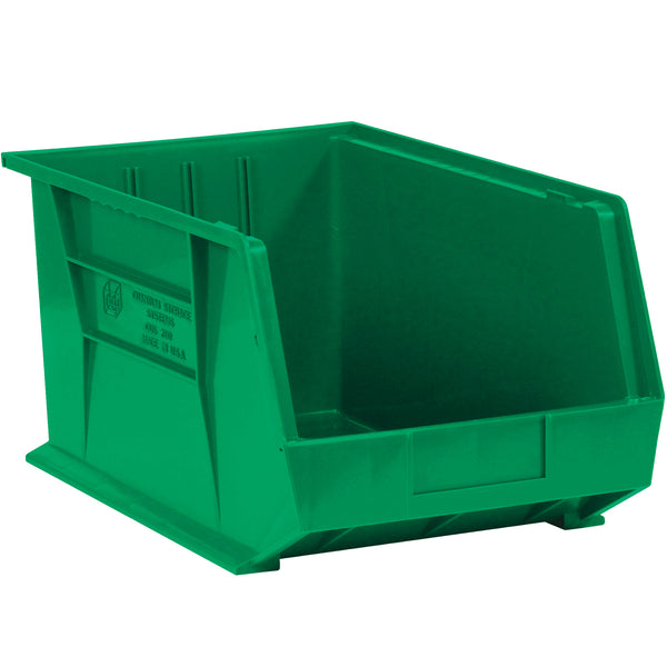 5 3/8 x 4 1/8 x 3" Green Plastic Stack & Hang Bin Boxes (BINP0543G) Case Of 24