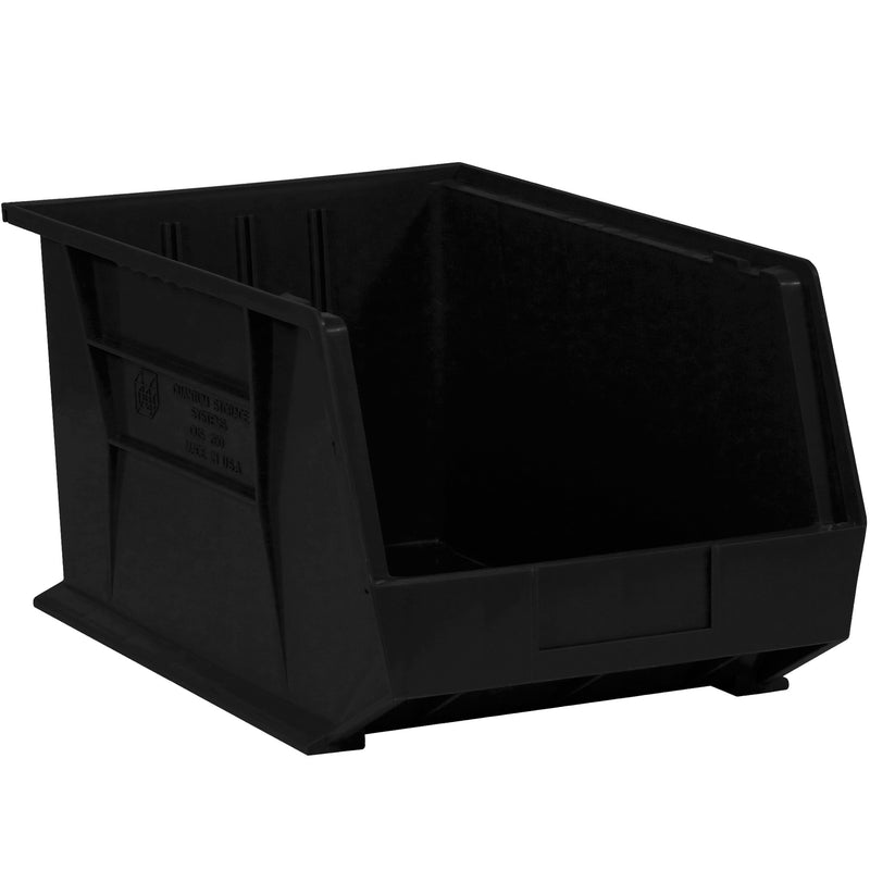 5 3/8 x 4 1/8 x 3" Black Plastic Stack & Hang Bin Boxes (BINP0543K) Case Of 24