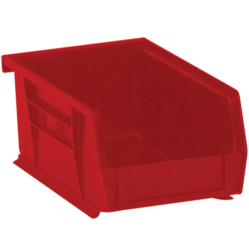 7 3/8 x 4 1/8 x 3" Red Plastic Stack & Hang Bin Boxes (BINP0743R) Case Of 24