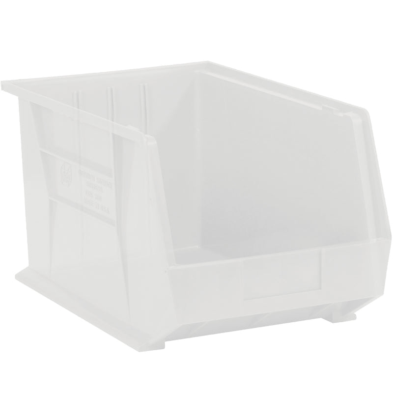 10 3/4 x 8 1/4 x 7" Clear Plastic Stack & Hang Bin Boxes (BINP1087CL) Case Of 6