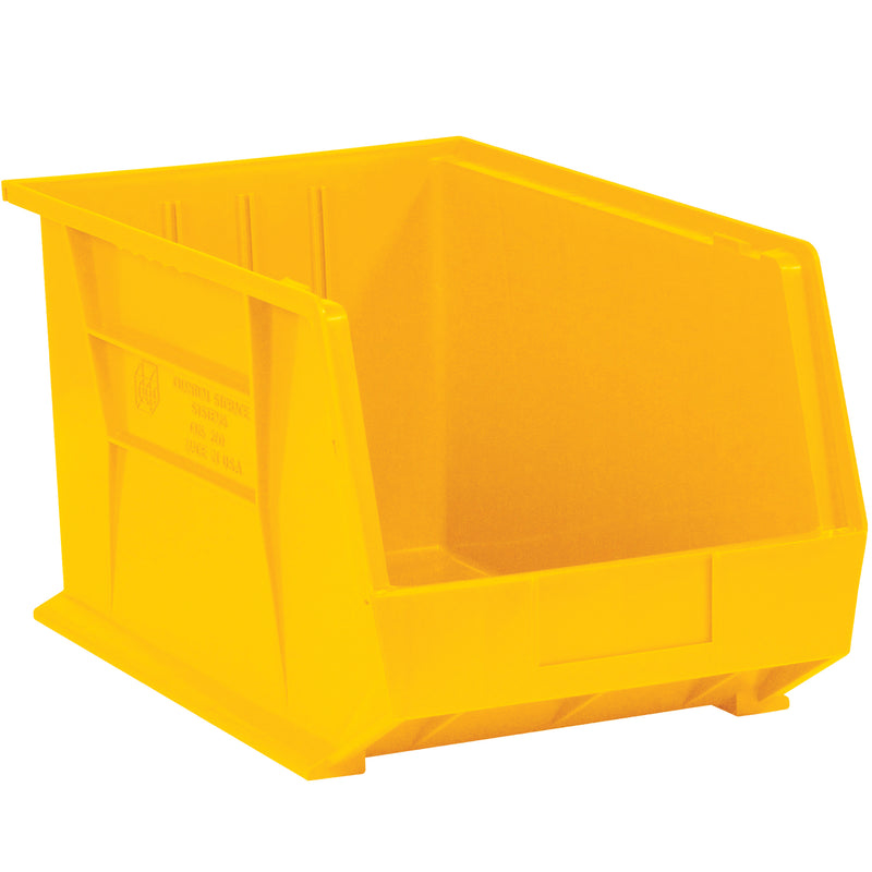10 3/4 x 8 1/4 x 7" Yellow Plastic Stack & Hang Bin Boxes (BINP1087Y) Case Of 6