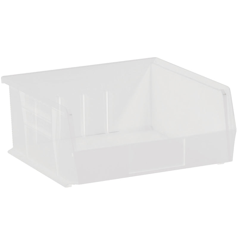 10 7/8 x 11 x 5" Clear Plastic Stack & Hang Bin Boxes (BINP1111CL) Case Of 6