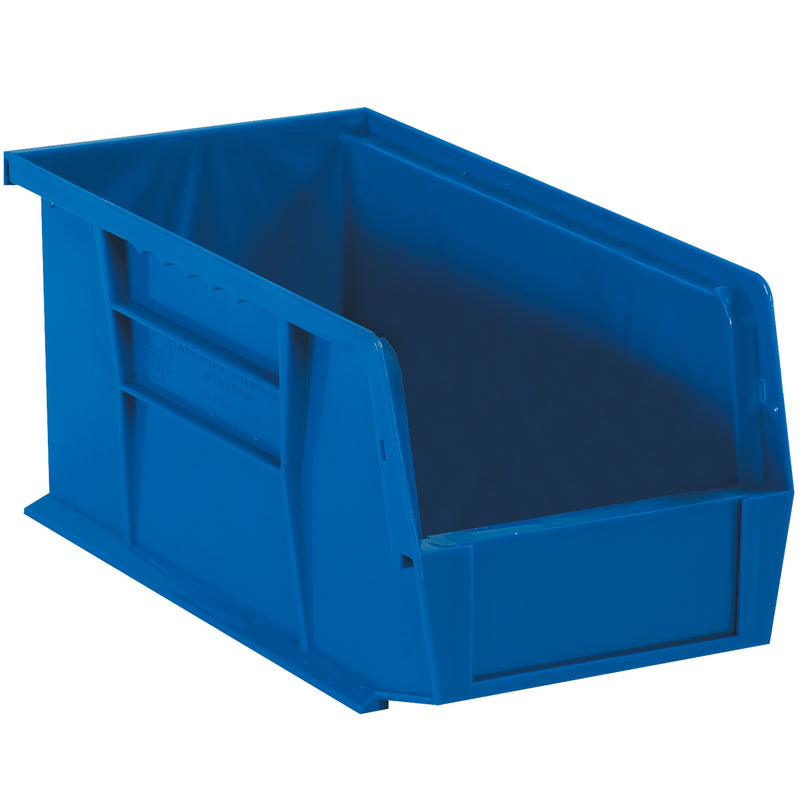 10 7/8 x 5 1/2 x 5" Blue Plastic Stack & Hang Bin Boxes (BINP1155B) Case Of 12