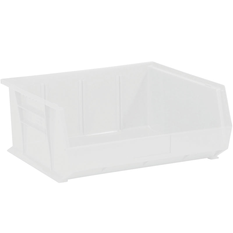 14 3/4 x 16 1/2 x 7 Clear Plastic Stack & Hang Bin Boxes (BINP1516CL) Case Of 6