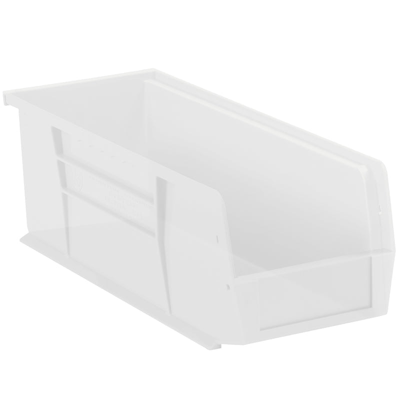 14 3/4 x 5 1/2 x 5" Clear Plastic Stack & Hang Bin Boxes (BINP1555CL) Case Of 12