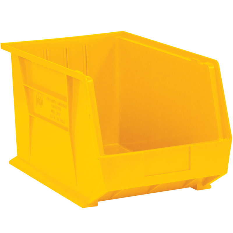 16 x 11 x 8" Yellow Plastic Stack & Hang Bin Boxes (BINP1611Y) Case Of 4