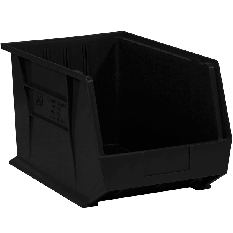 18 x 11 x 10" Black Plastic Stack & Hang Bin Boxes (BINP1811K) Case Of 4