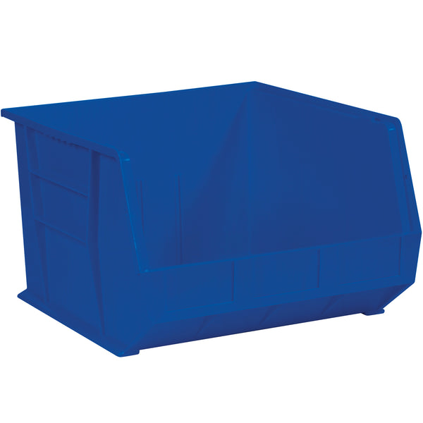 18 x 16 1/2 x 11" Blue Plastic Stack & Hang Bin Boxes (BINP1816B) Case Of 3