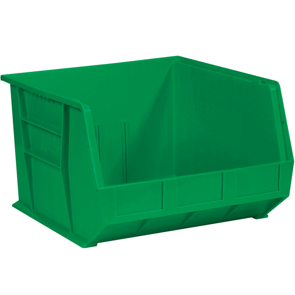 18 x 16 1/2 x 11" Green Plastic Stack & Hang Bin Boxes (BINP1816G) Case Of 3