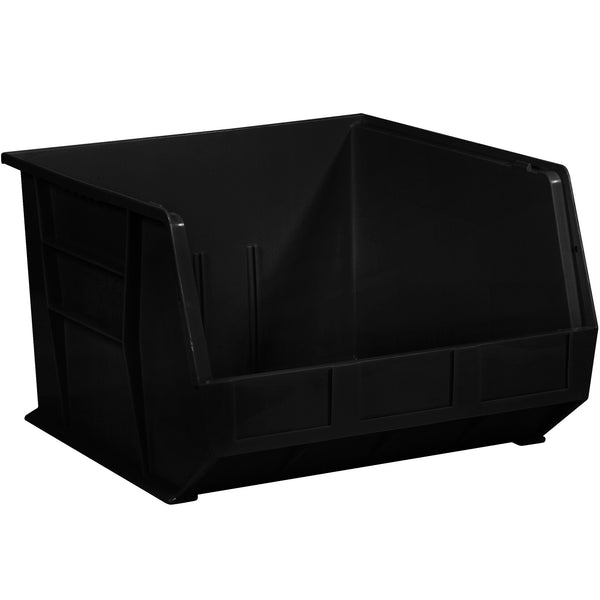18" x 16 1/2" x 11" Black Plastic Stack & Hang Bin Boxes (BINP1816K) Case Of 3