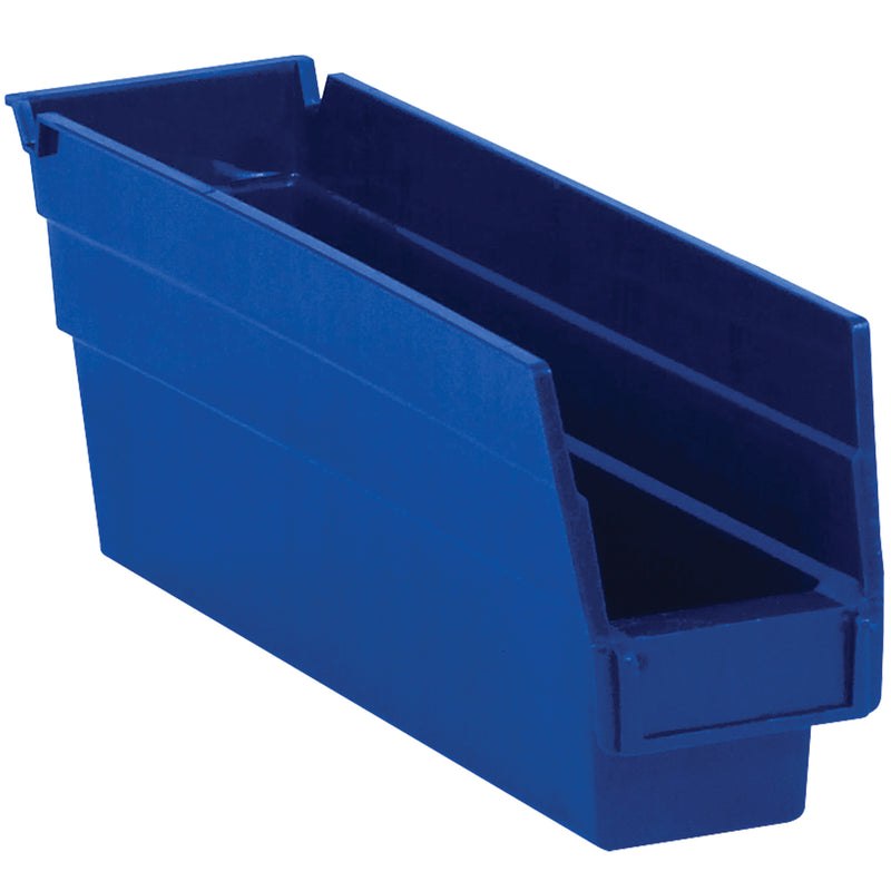 11 5/8 x 2 3/4 x 4" Blue Plastic Shelf Bin Boxes (BINPS101B) Case Of 36