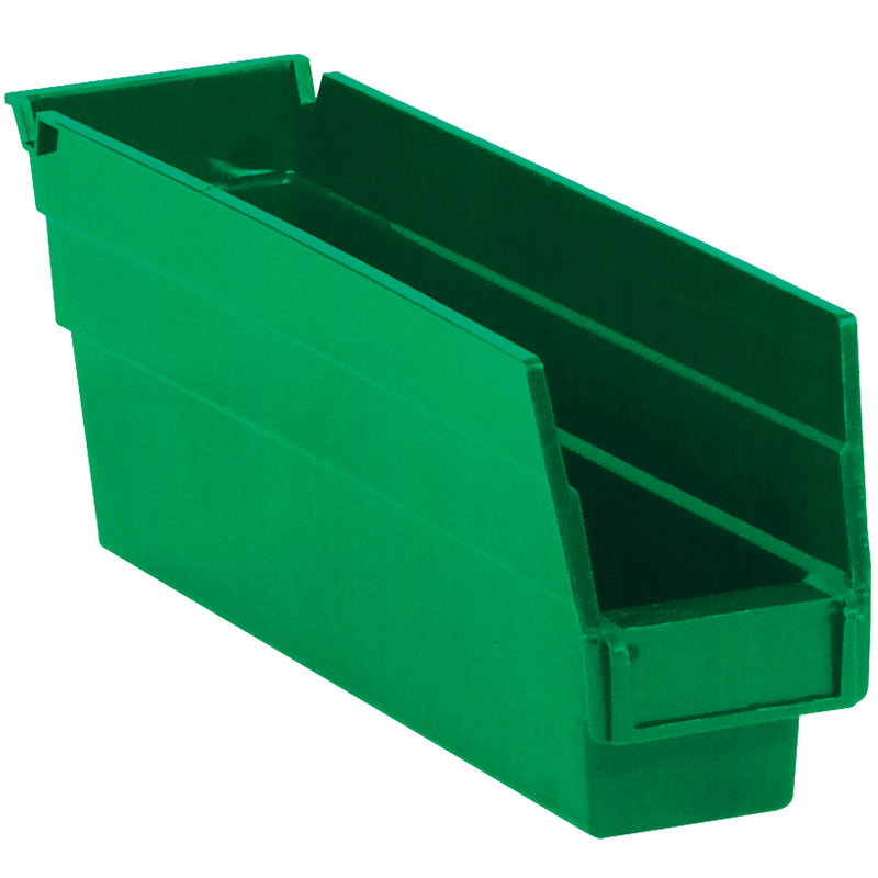 11 5/8 x 2 3/4 x 4" Green Plastic Shelf Bin Boxes (BINPS101G) Case Of 36
