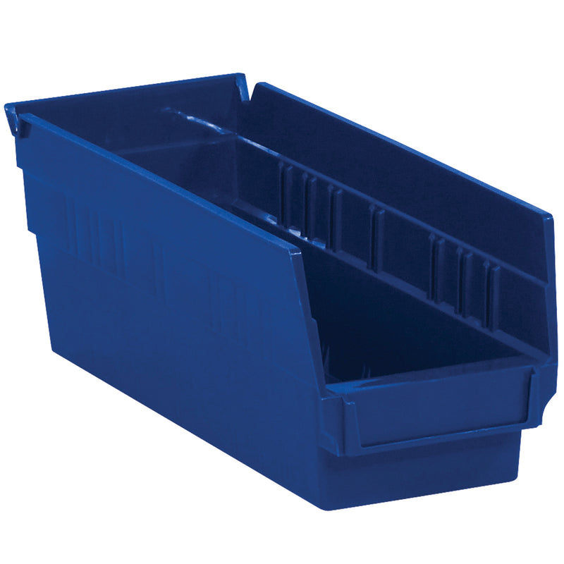 11 5/8 x 4 1/8 x 4" Blue Plastic Shelf Bin Boxes (BINPS102B) Case Of 36