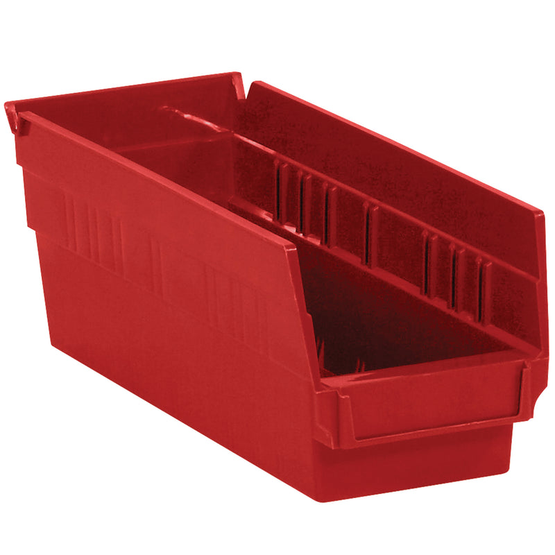 11 5/8 x 4 1/8 x 4" Red Plastic Shelf Bin Boxes (BINPS102R) Case Of 36