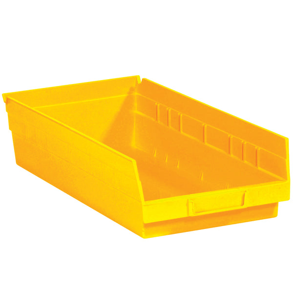 17 7/8 x 8 3/8 x 4" Yellow Plastic Shelf Bin Boxes (BINPS113Y) Case Of 10