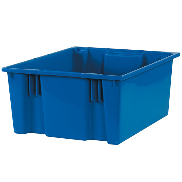 20 7/8 x 18 1/4 x 9 7/8" Blue Stack & Nest Containers (BINS119) Case Of 3