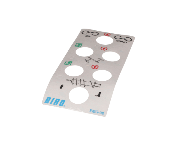 BIRO EMG62115 LABEL, CONTROL PANEL OPERATOR (BIROEMG62115) Each