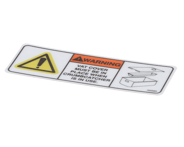 BKI N0395 DECAL, VAT COVER SAFETY WARN (BKIN0395) Each