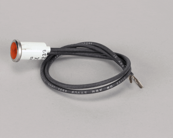 Bakers Pride 2E-P1167A Indicator Lamp; Amber 1/2;250V (BKP2E-P1167A) Each
