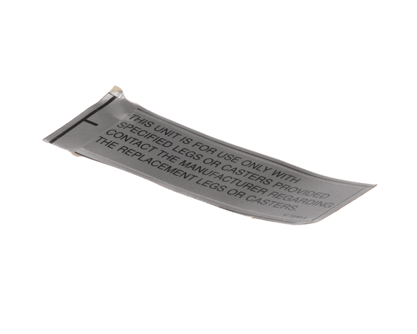 Bakers Pride 2M-U1240A Label, Unit F.Use Only With - (BKP2M-U1240A) Each