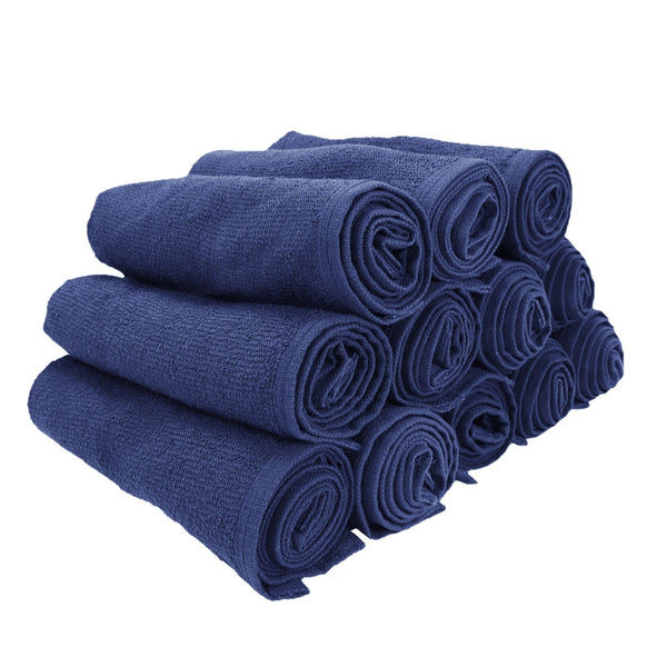 Arkwright Home Cotton Salon Towel 16x28 Navy (12/Pack) (P-BB-1628-3NVY) 12/PK