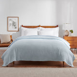 Arkwright Home® Host & Home Cotton Bed Blanket King Light Blue, 4/Case (BLKT-COT-10490-LB) Case of 4