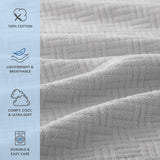 Arkwright Home® Host & Home Cotton Bed Blanket Twin Light Gray, 4/Case (BLKT-COT-6890-LG) Case of 4