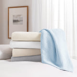 Arkwright Home® Host & Home Cotton Bed Blanket King Light Gray, 4/Case (BLKT-COT-10490-LG) Case of 4