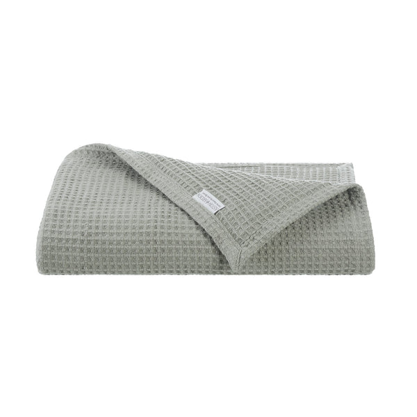 Aston & Arden Waffle Bed Blanket Twin Green (P-BLT-WFL-TW-GR) 1/EA