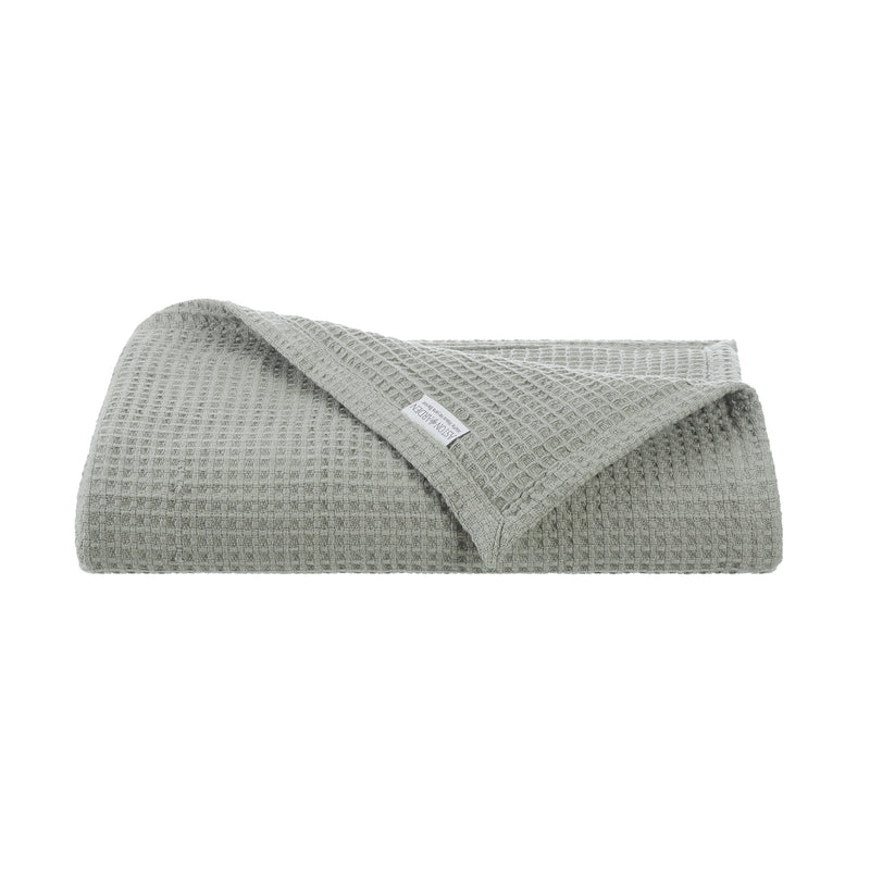 Aston & Arden Waffle Bed Blanket Twin Green (P-BLT-WFL-TW-GR) 1/EA