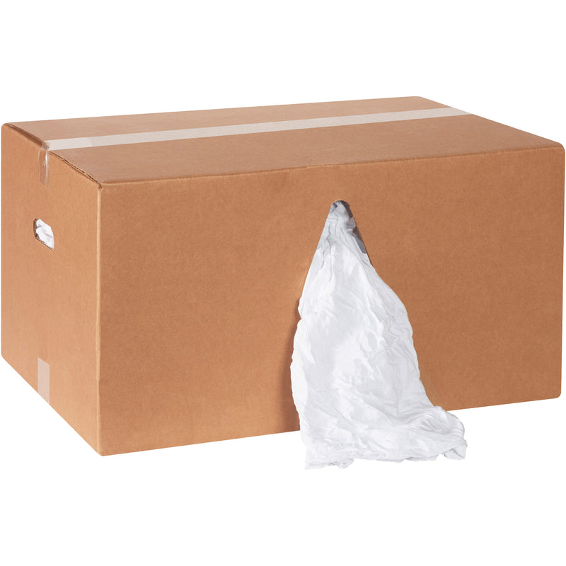 Box of Rags - Premium White T-Shirt - 25 lb. box, Case Of 220 Case Of 220