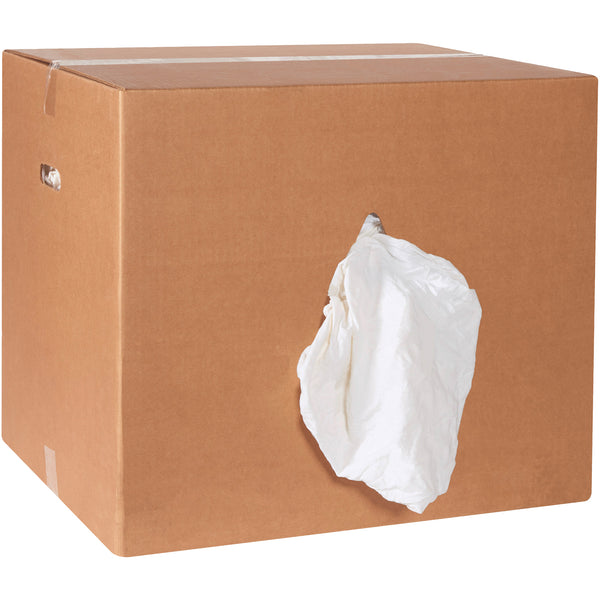 Box of Rags - Premium White T-Shirt - 50 lb. box, Case Of 440 Case Of 440