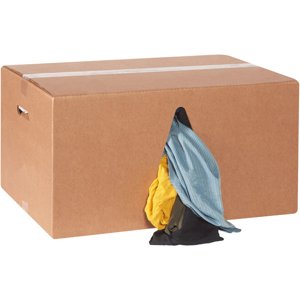 Box of Rags - Colored T-Shirt Rags - 25 lb box, Case Of 220 Case Of 220