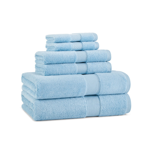 Aston & Arden Egyptian Cotton 6pc Towel Set Blue (P-EGYP-SET-BLU) 6/PK
