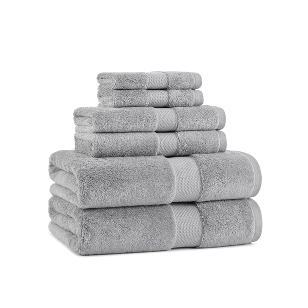 Aston & Arden Egyptian Cotton 6pc Towel Set Dark Grey (P-EGYP-SET-DGY) 6/PK