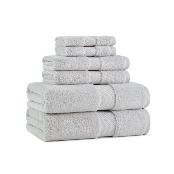 Aston & Arden Egyptian Cotton 6pc Towel Set Light Grey (P-EGYP-SET-LGY) 6/PK