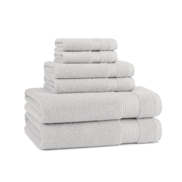 Host & Home 6pc Bath Towel Set Light Grey (P-BSET-HH-LGY) 6/PK