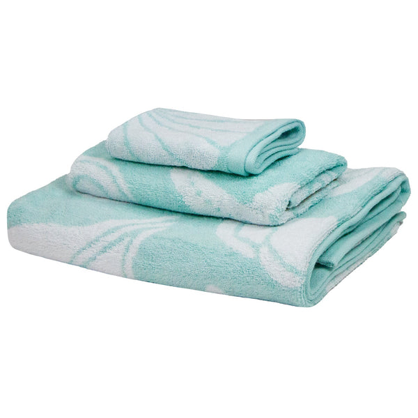 Arkwright Home Coastal Towel Set 3pc Green (BSET-JQSHELL-GR) 3/PK