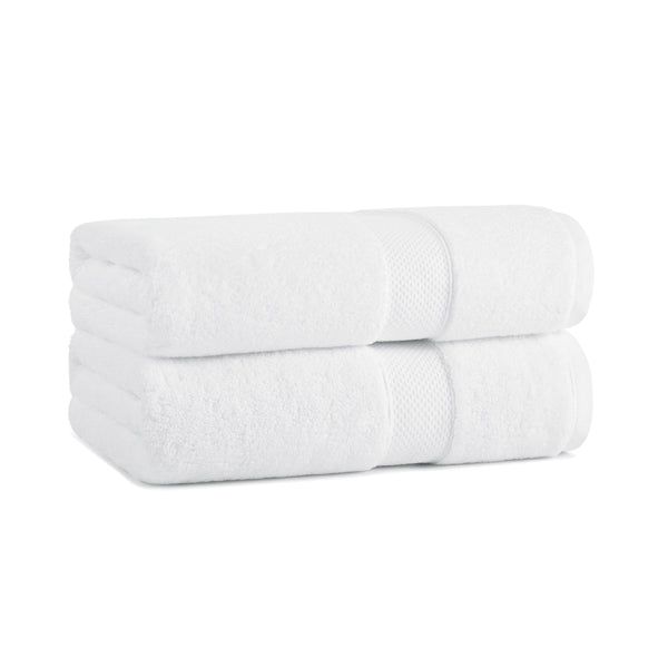 Aston & Arden Egyptian Cotton Bath Towel 30x54 White (2/Pack) (P-EGYP-3054-WH) 2/PK