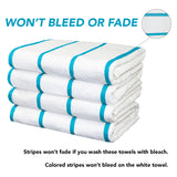 Hospeco® Las Rayas Beach Towel 30x60 Blue, 24/Case (HOSBT-HS3060-15BL-CS) Case of 24