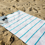 Hospeco® Las Rayas Beach Towel 30x60 Blue, 24/Case (HOSBT-HS3060-15BL-CS) Case of 24